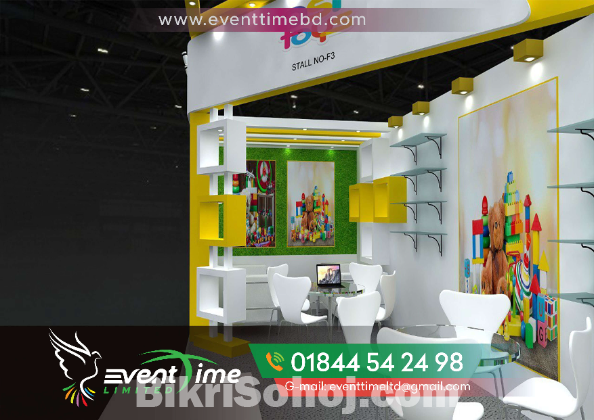 3D Exhibition stall design and Fair Stall fabrication